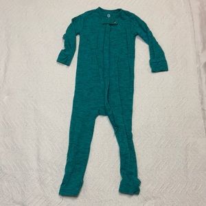 Baby Breez Teal Footed Sleeper 6-12m